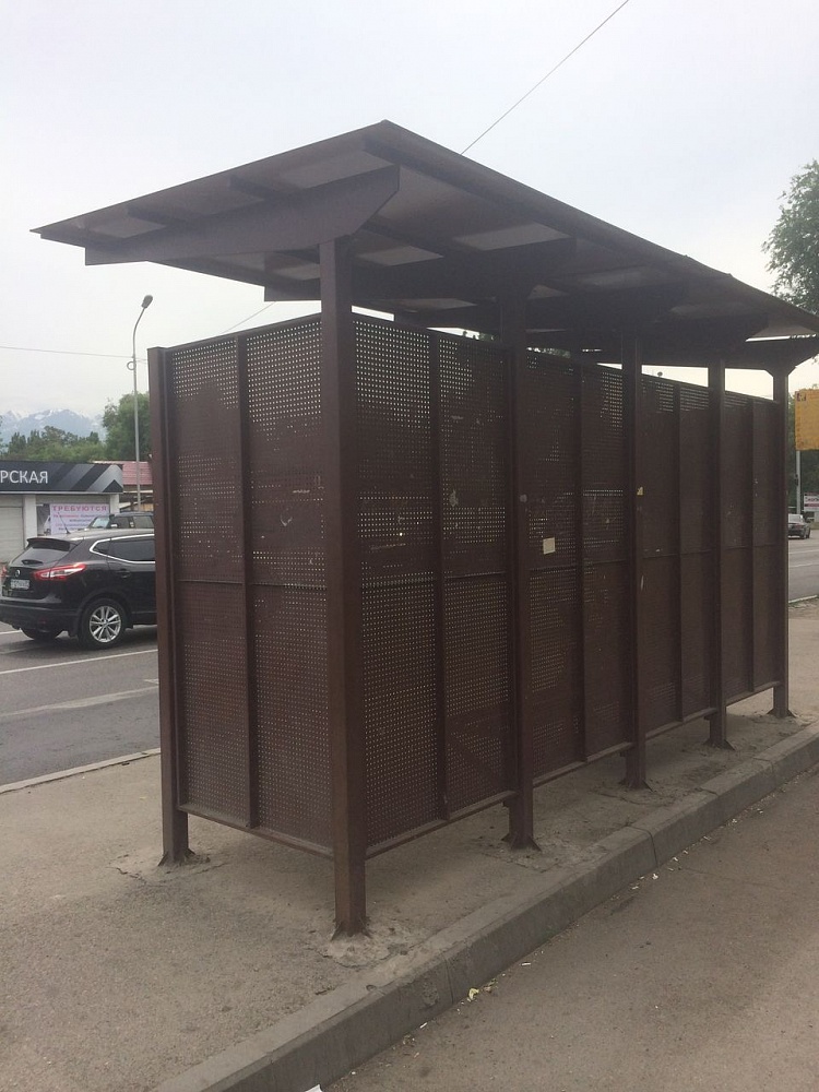 Конструкции для автобусных остановок в г. Алматы